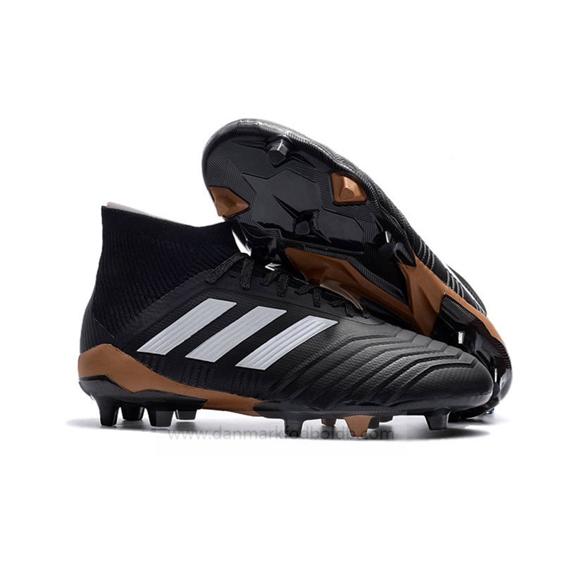 Adidas Predator 18.1 FG Fodboldstøvler Herre – Sort hvid Guld